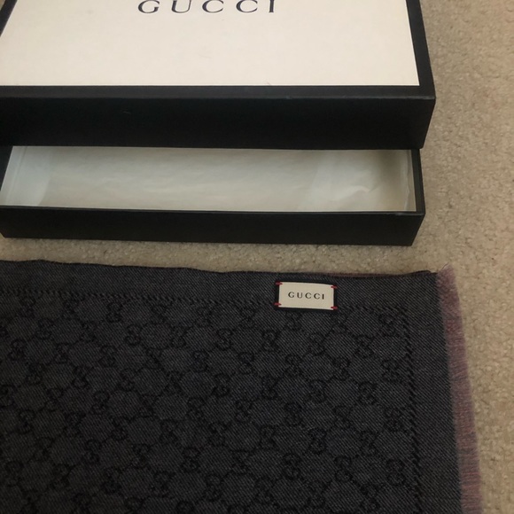 Metállic  GG wool scarf - Picture 3 of 6